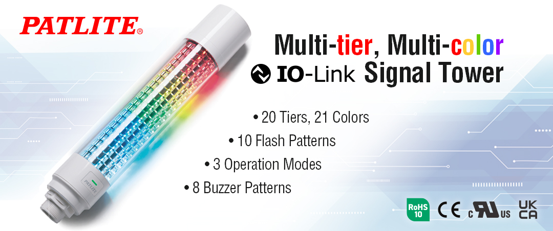 PatliteUSA's tweet image. PATLITE&apos;s LB6 Series effortlessly integrates into your existing IO-Link setup for efficient monitoring and instant feedback. It comes equipped with 20 multi-color segments, 21 colors and 10 flash patterns ⚡️

 Learn more: bit.ly/Shop-LB6 

#SmartSignaling #IOLink