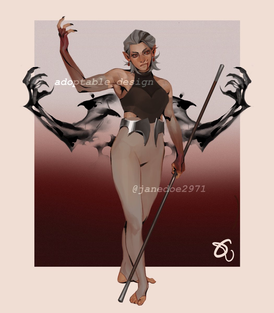 Janedoe2971's tweet photo. ✨🎲TTRPG ADOPTABLE ⚔️✨

💁- 125 EUR 
✉️-DM me if interested! 
✏️-you'll get the full res file for your chosen design + portrait shown below!

( RTs are appreciated🧛💕 )
 
--- read comment below for more details-- https://t.co/79HneU5ih7