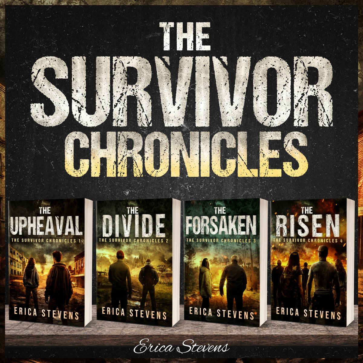Absolutely in love with the brand new covers for The Survivor Chronicles. 

The series is currently exclusive to Amazon. So, if you're in Kindle Unlimited, you can read the entire series for free! 

📚 ericastevensauthor.com/SC14am

HOW AWESOME ARE THESE!?!?!?!