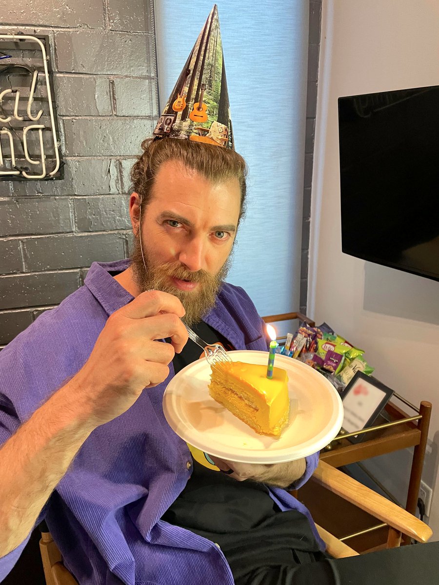 Mythical's tweet photo. happy birthday, bean boy! @rhettmc 🥳🎂 https://t.co/av3JPfRkmD