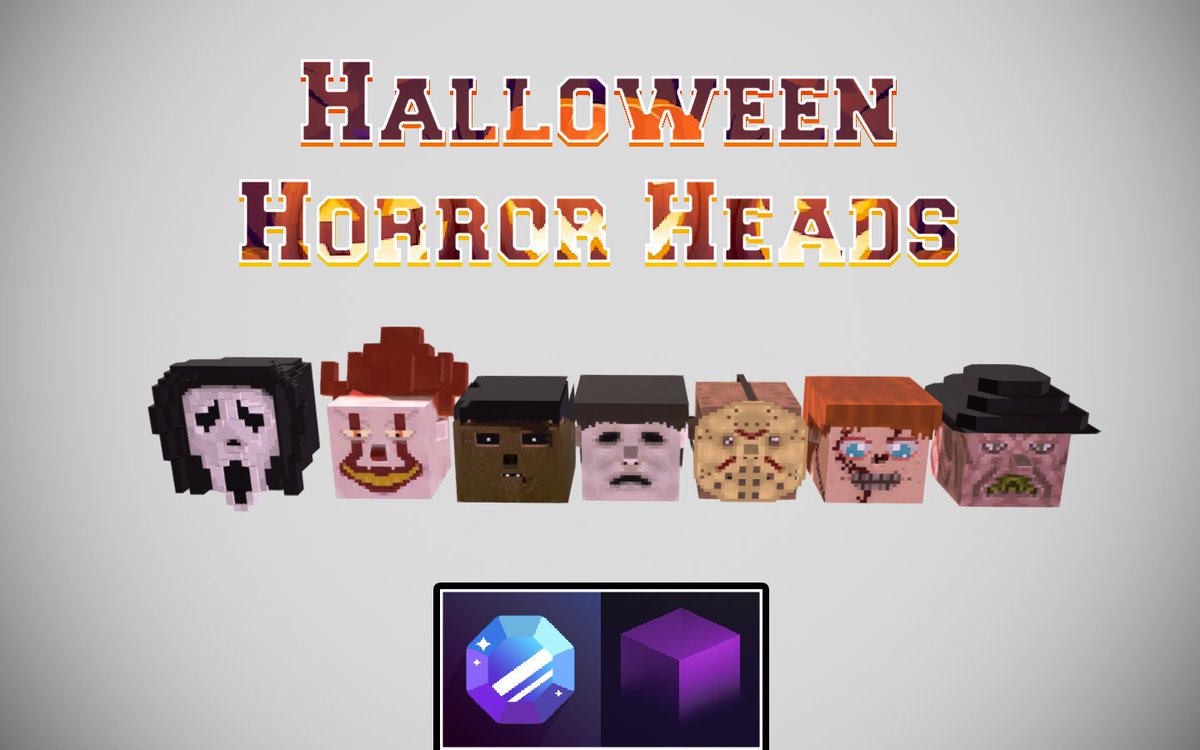 pixelmodel's tweet image. The Halloween Horror Head Pack Release! 🎃 
Get it here: builtbybit.com/resources/hall…

Join our Discord: discord.gg/pixelmodels 
#MinecraftServer #blockbench #Minecraft #Discord #Halloween