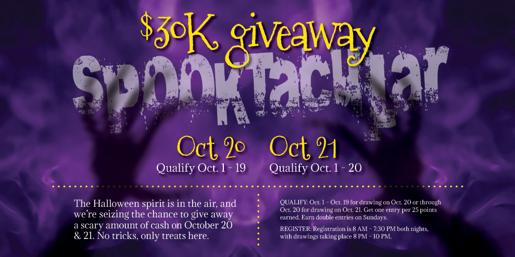 No hocus-pocus, only sweet rewards! 🎃 Get ready to be enchanted by our bewitching giveaway – a spine-tingling opportunity to win a jaw-dropping $30,000 in cold, hard cash! 💸

Learn more at: bit.ly/3tag9dC