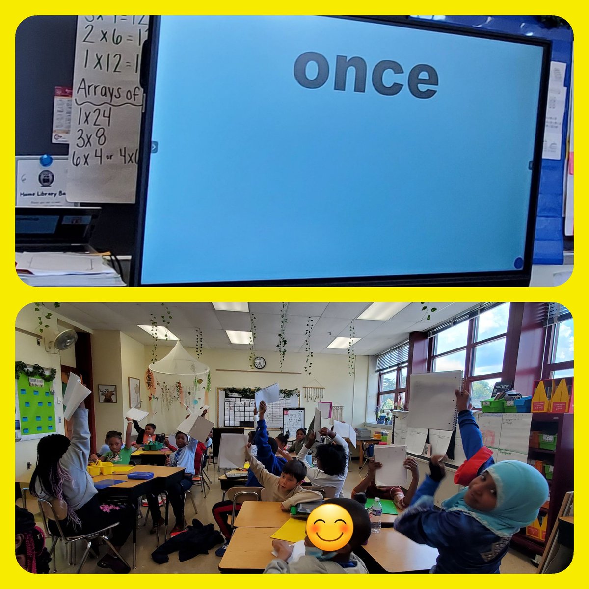SraChupnick's tweet photo. Gr4 students @RandallstownE played a game to practice numbers 0-31 in Spanish. 
@BCPS_Passport @OWLteamBCPS @bcpstv @MyriamYarbrough #MarylandSealOfBiliteracy #CollegeAndCareerReady #LanguageIsLiteracy #BCPSpassport https://t.co/WvxpDS370k