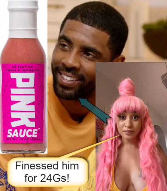 Yobachi's tweet photo. PT 3 - Pink Sauce Lady Pushes GoFundMe Scam & Kyrie Irving Falls For It https://t.co/uOkJVtmvM0 via @YouTube
Scam continues as Chef Pii even ropes in celebrities like the NBA's Kyrie Irving. #pinksauce #gofundme #scam #chefpii #kyrieirving #veronicashaw #scammer #pinksaucelady https://t.co/aCU6ik8a6o
