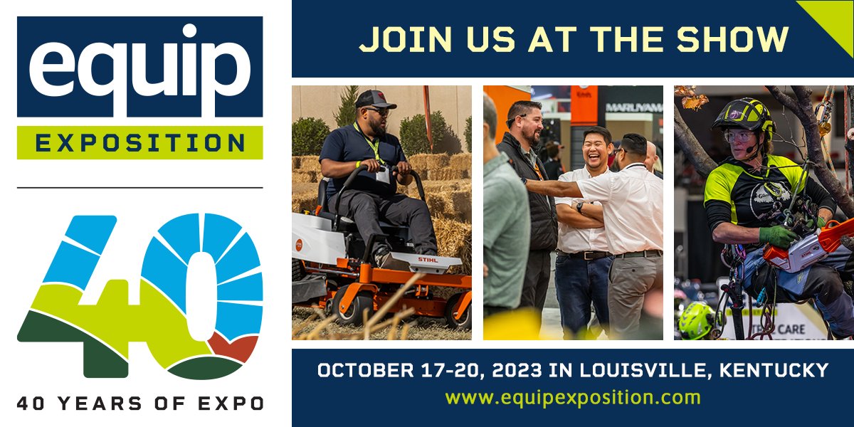 Come see the e25G #ElectricTractor at @equipexposition in booth #4018 from October 18-20. Use our promo code VIP432 to get 50% off admission! Register today: bit.ly/3PQwqMu #EquipExposition2023 #equipexpo #TradeShow #tractors #horses #landscaping #ev