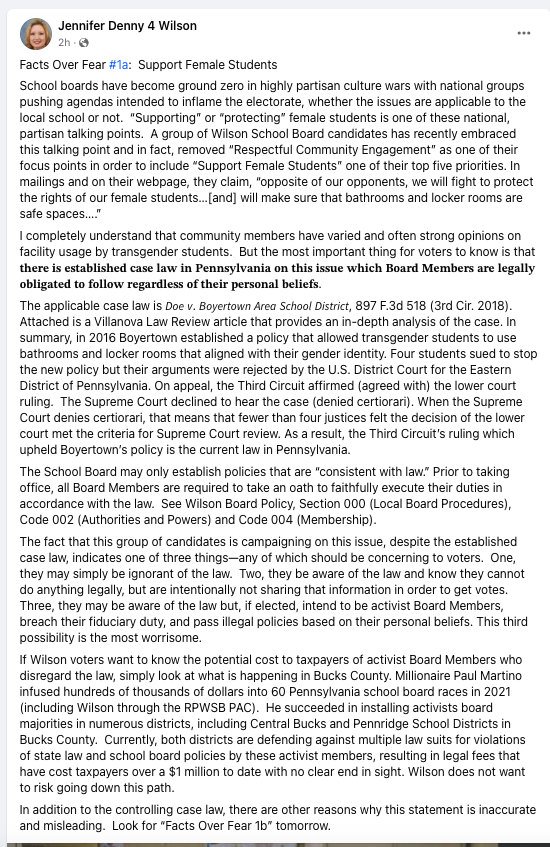 BerksCounty's tweet photo. On November 7th Vote Jennifer Denny for Wilson School Board! @ReadingEagle @69News @lwvberks 

https://t.co/67rhniPtmZ https://t.co/lzQnPyubeu