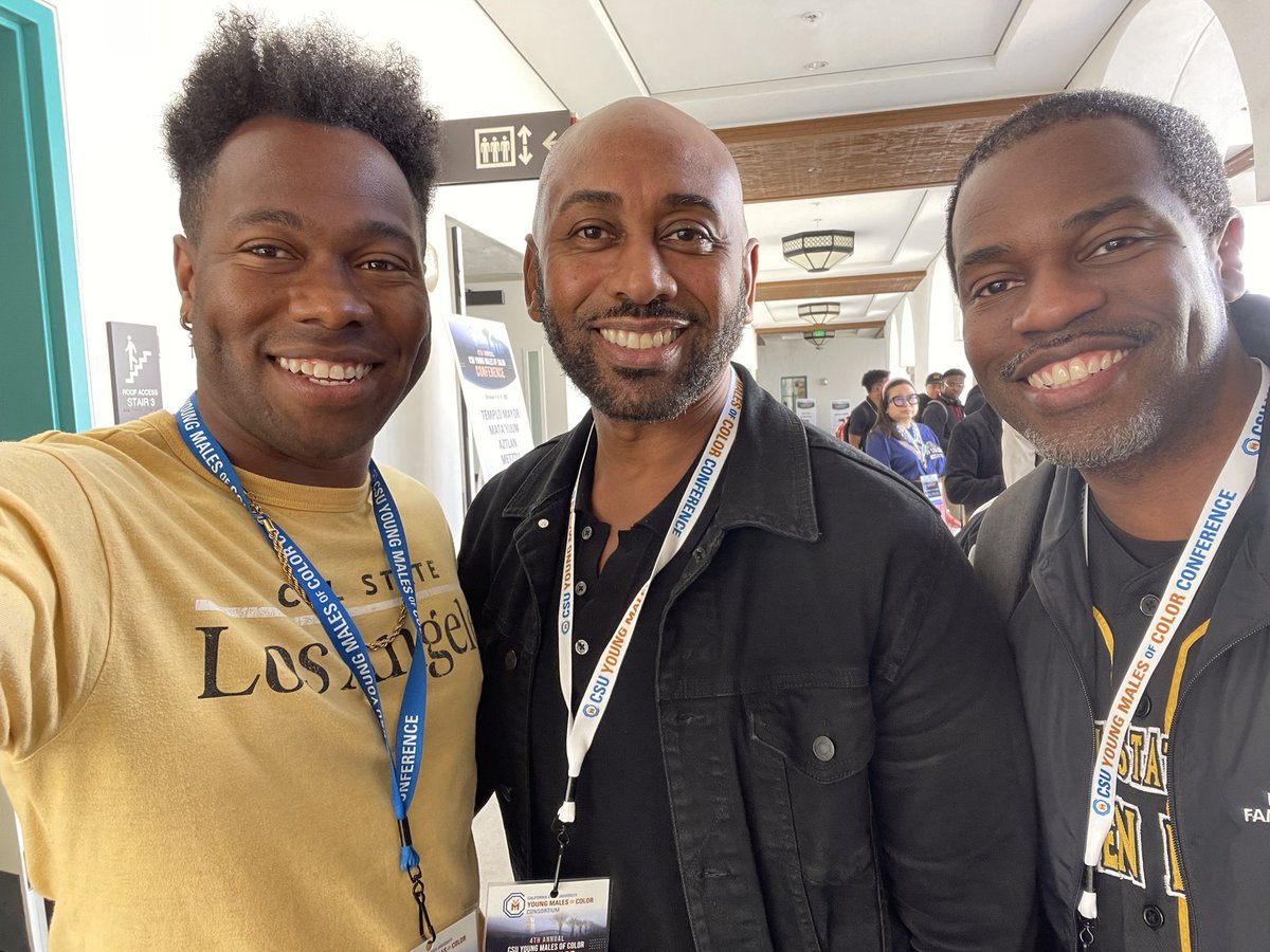 JTChestnut's tweet image. Empowered.  Influenced. Enhancing.  All by black and brown educated men.  Let's keep thriving! 👏🏾🎓🧠📚 #BlackAndEducated @calstate