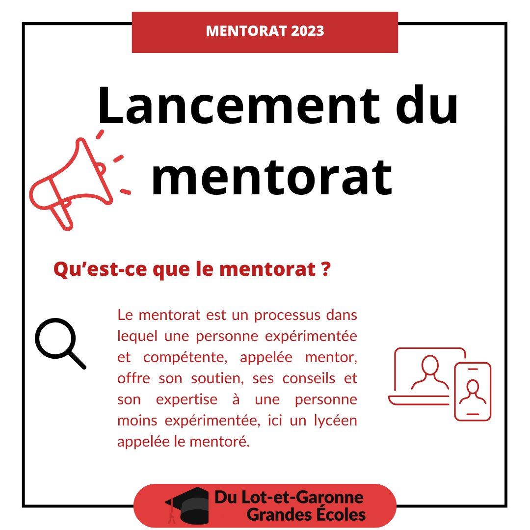 DTGE47's tweet photo. Lancement du Mentorat ! 🚀🚀
C'est l'occasion de recevoir des conseils et un soutien personnalisé ! 
Si vous êtes un(e) élève de terminale du 47 ou si vous connaissez quelqu'un qui pourrait bénéficier de ce programme, inscription sur le google doc : https://t.co/ZLr0L8EJpY
#dtge https://t.co/DmykUpcOew