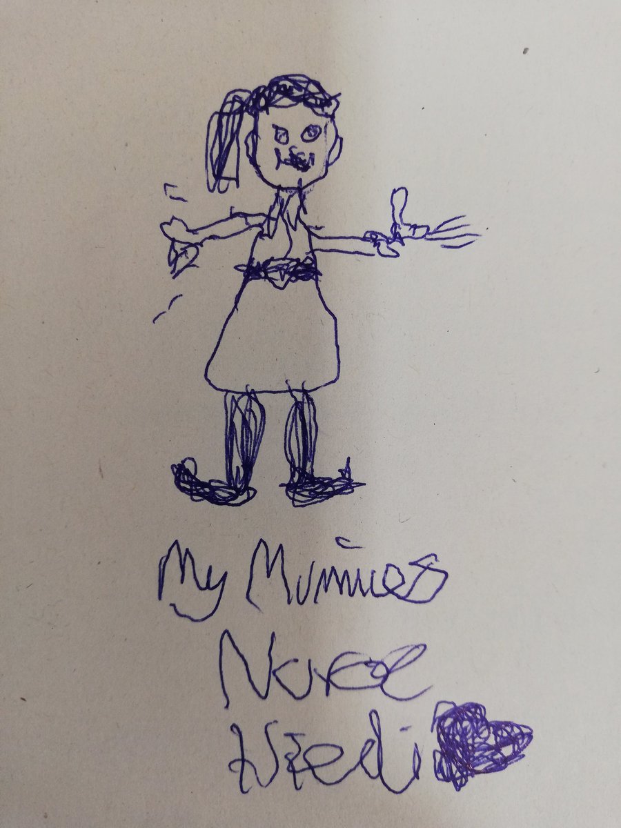 A patients daughter gave me this in clinic this morning. I love that I'm spraying an inhaler into the air!! I'll treasure this. It's the little things you remember xxx ❤️😘😍