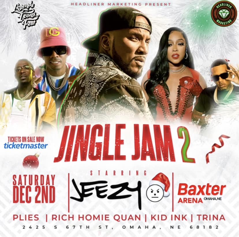December 2nd - Omaha, NE (Baxter Arena) Tix: bit.ly/JingleJam2