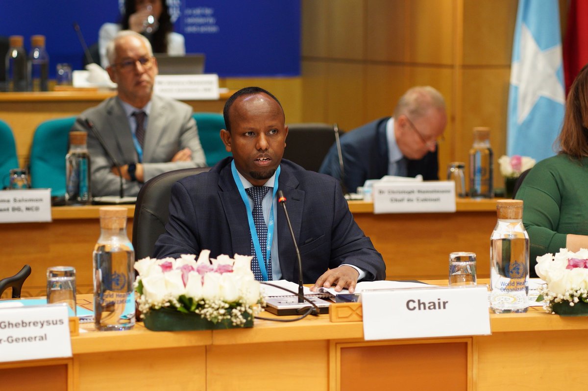 DrAliHajiadam's tweet photo. Proud to have chaired the meeting at #RC70 regional committee where we elected the Director General of @WHO EMRO Regional Office. Congratulations to Dr. Hanan balkhy, the newly appointed leader! Looking forward to working together 4 the advancement of healthcare in our region. https://t.co/p50VAyrwjS