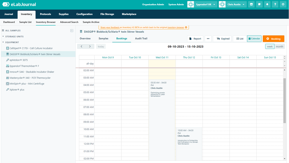 ChemistryChrisA's tweet photo. 📆 Did you know that the @elabnext #LaboratoryEquipment Scheduler is completely #FREE when you buy #eLabJournal or #eLabInventory? 🧬

👩🏻‍🔬 Interested❓

🆓 Try it free for 30 days ➡ https://t.co/tB3crj7Fcp

#laboratorysoftware #assetmanagement
#laboratory #eppendorf @elabnext https://t.co/ThejP9JaCE