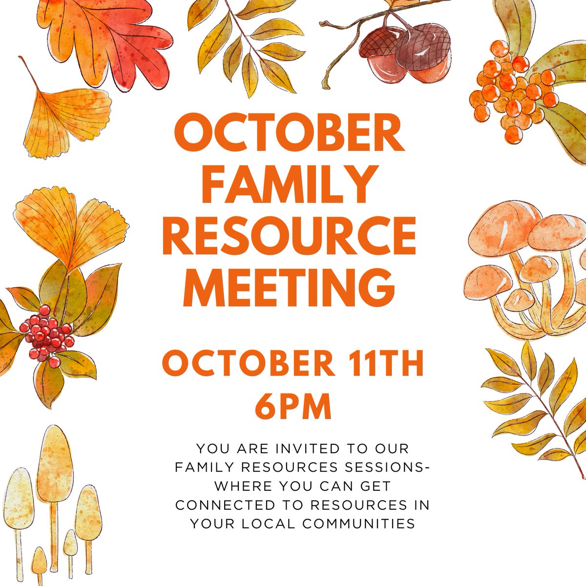 Join the family resource meeting tonight!
bit.ly/3ZPw39k