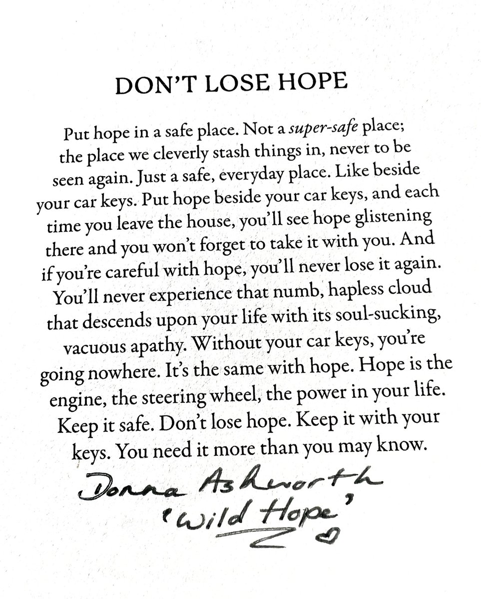 Don’t lose hope #wildhope #hope