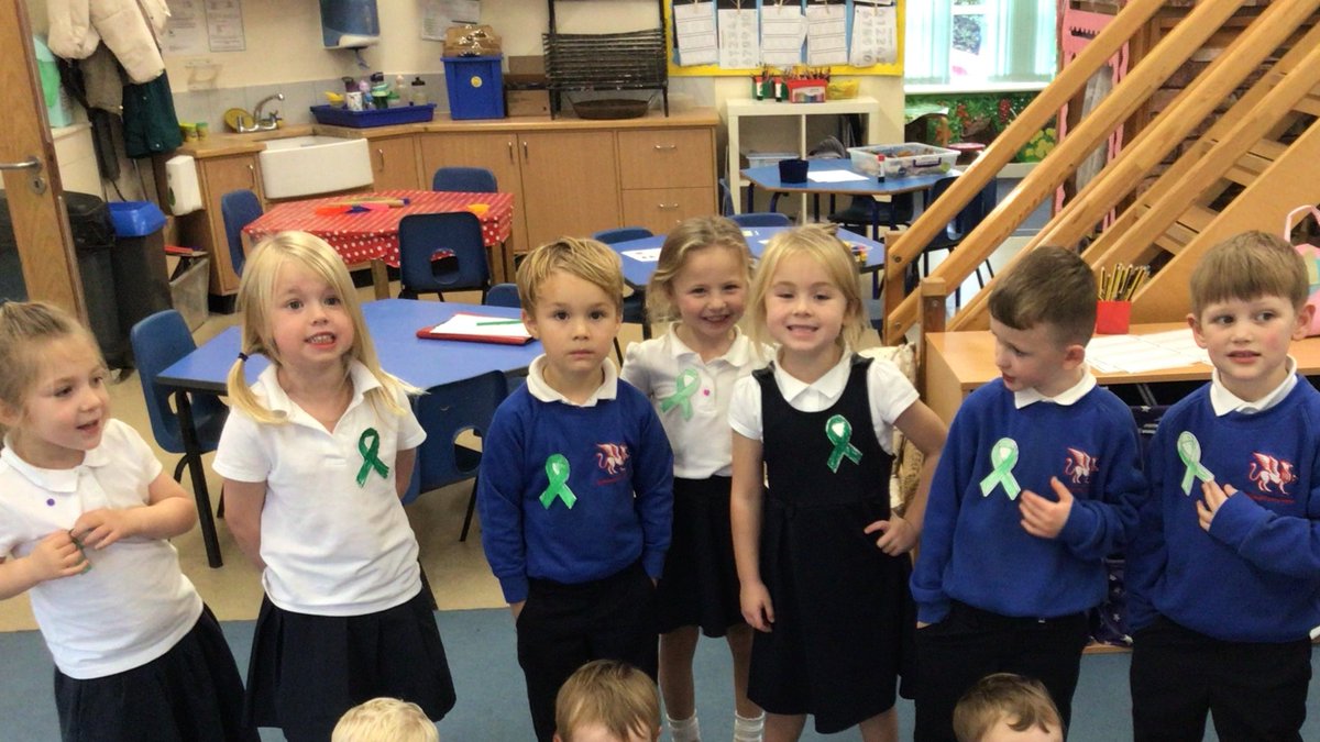 The children at Griffydam have been taking part in Mental Health Awareness Day.  They have created some beautiful green ribbons and learnt about the importance of  look after your mental health.