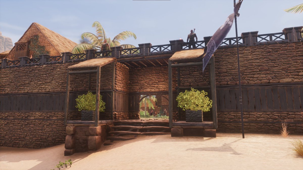 Kiitarie's tweet image. A thread, apparently LUL:
I didn&apos;t have a current base as I&apos;m not currently playing through Conan Exiles (Soon!). So I hit up creative mode and went in on a small build for the Exiled Architect Challenge.
#AgeofWar #FuncomCreators