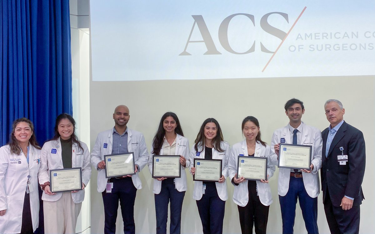 Medical Students Receive ACS Travel Awards The department awarded six medical students a 2023 Michael E. DeBakey Department of Surgery American College of Surgeons (ACS) @AmCollSurgeons .