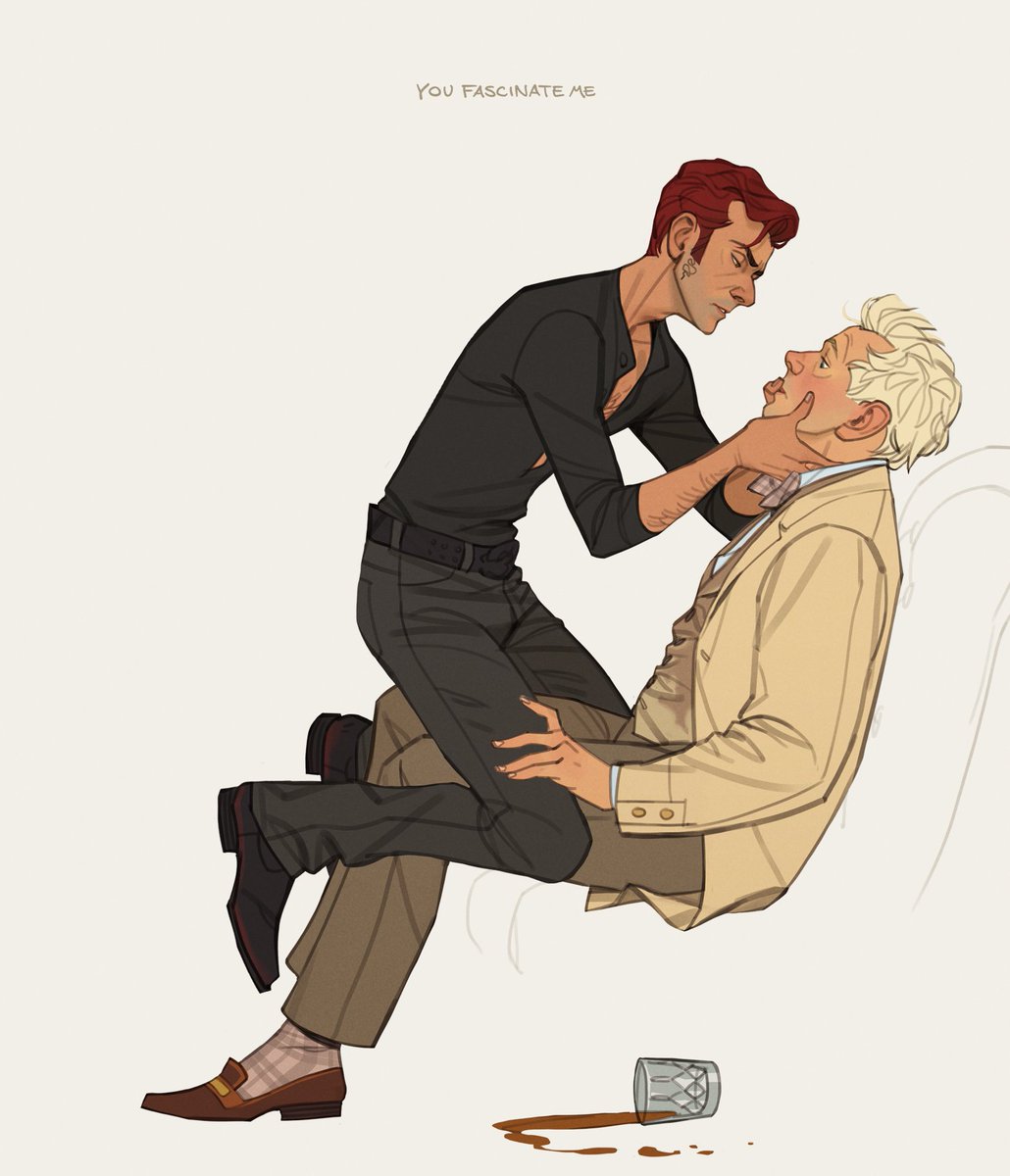 I have a feeling that beneath the little halo on your noble head

There lies a thought or two the devil might be interested to know

You're like the finish of a novel that I'll finally have to take to bed

You fascinate me

#GoodOmens