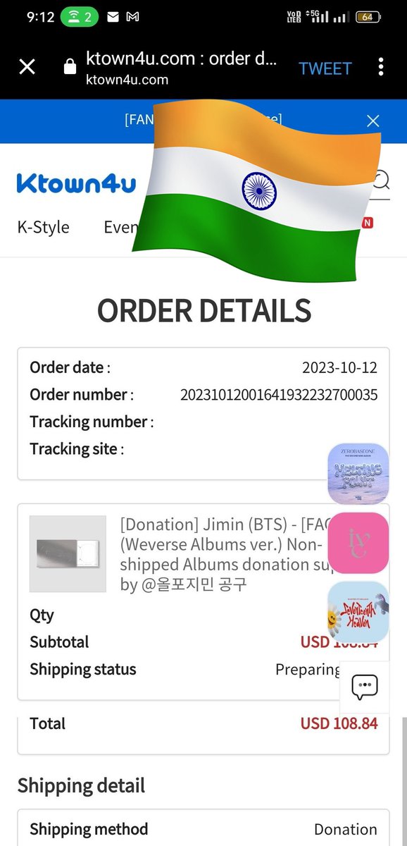 JIMIN_INDIA_'s tweet photo. Jimin Indian fans 🇮🇳 have donated to buy 51 Face albums today 💛
Thank you for everyone who contributed 🙏
Let's keep supporting Jimin by streaming hard and buying the album 🥺
#FaceForFaceChallenge https://t.co/QGVmLCnV7B