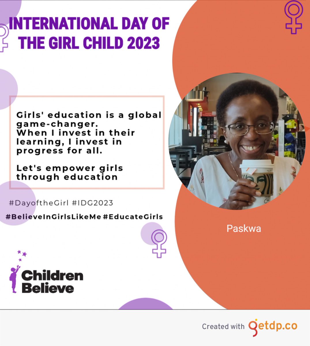 PaskwaMutunga's tweet photo. · Girls' education is a global game-changer. When I invest in their learning, I invest in progress for all. Let's empower girls through education. Join me: https://t.co/LGZTOXXFZW #DayoftheGirl #BelieveInGirlsLikeMe #EducateGirls https://t.co/fSlGXMZtwb
