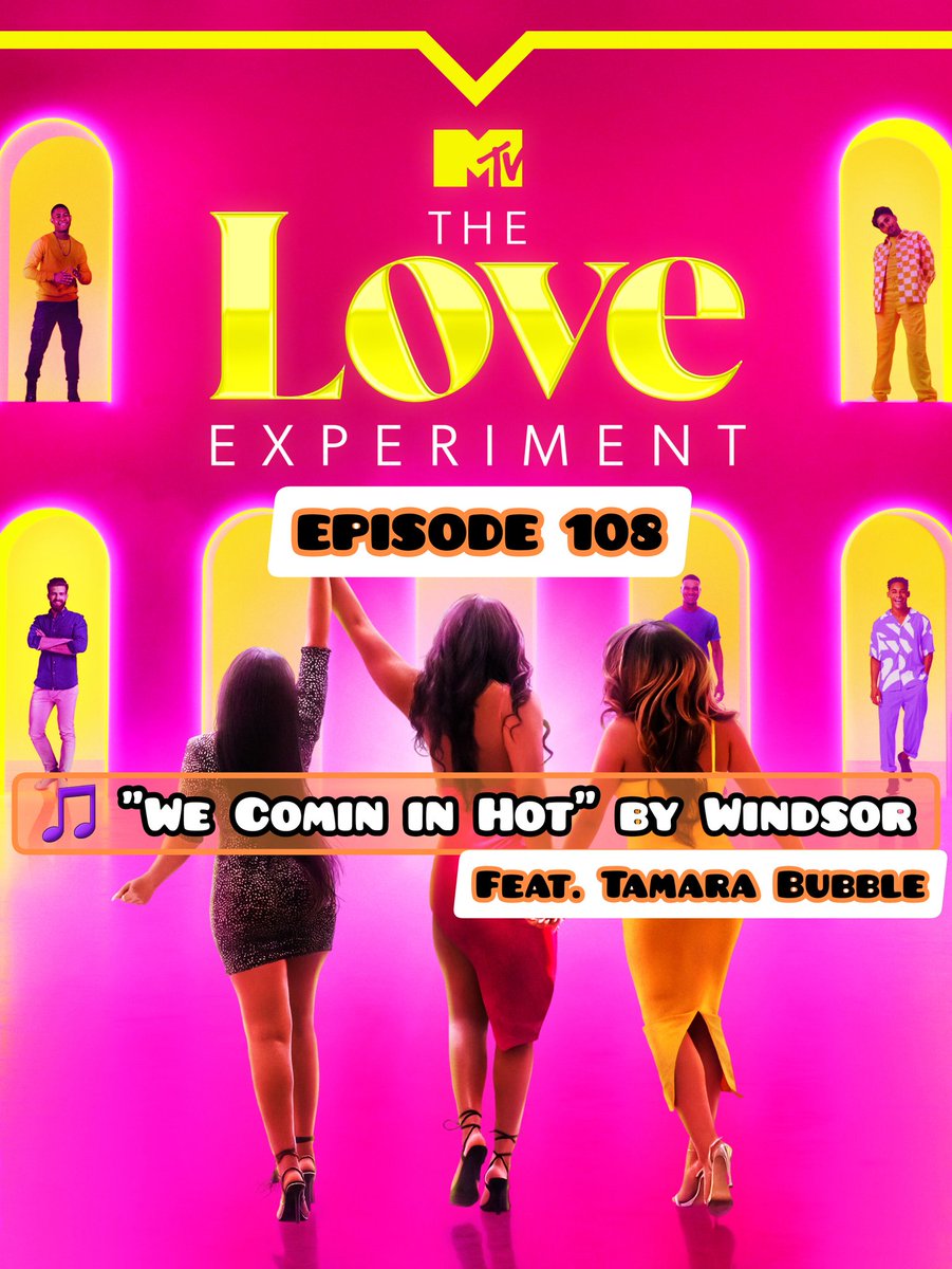 🗣 Listen Up for "We Comin in Hot" 🔥👩‍🚒 by @wearewindsor (<a href="/itsmikemiller/">Mike Miller</a> x @lesliepowellmusic) feat @tamarabubble in S1 E8 of #TheLoveExperiment on <a href="/MTV/">MTV</a> ... #ForGoodnessSync ‼️ 

👇🏽Get your songs🎵 more syncs like this …
FREE DOWNLOAD 💰 👉🏽 getmusicontv.com