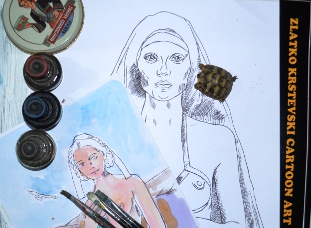 VIZANT2's tweet photo. Greta is a small Turtle in The studio Space...
#artoftheday #illustration #drawing #draw #sketchdaily #sketchbook #portraits https://t.co/P48Wm6Pi47