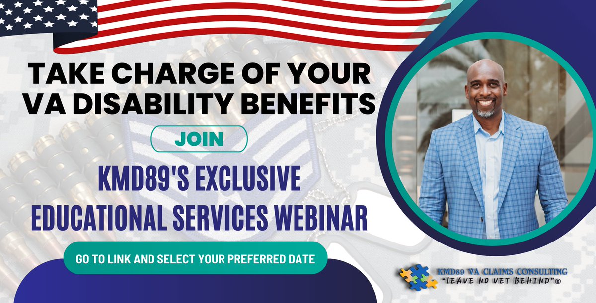 If you're a veteran seeking clarity and guidance on your VA disability benefits, your quest for answers ends here. We have the solution you've been looking for!

Secure your Slot Now! - eventbrite.com/cc/kmd89-va-cl…

#vadisabilityclaim #kmd89services #secureyourbenefits #vabenefits