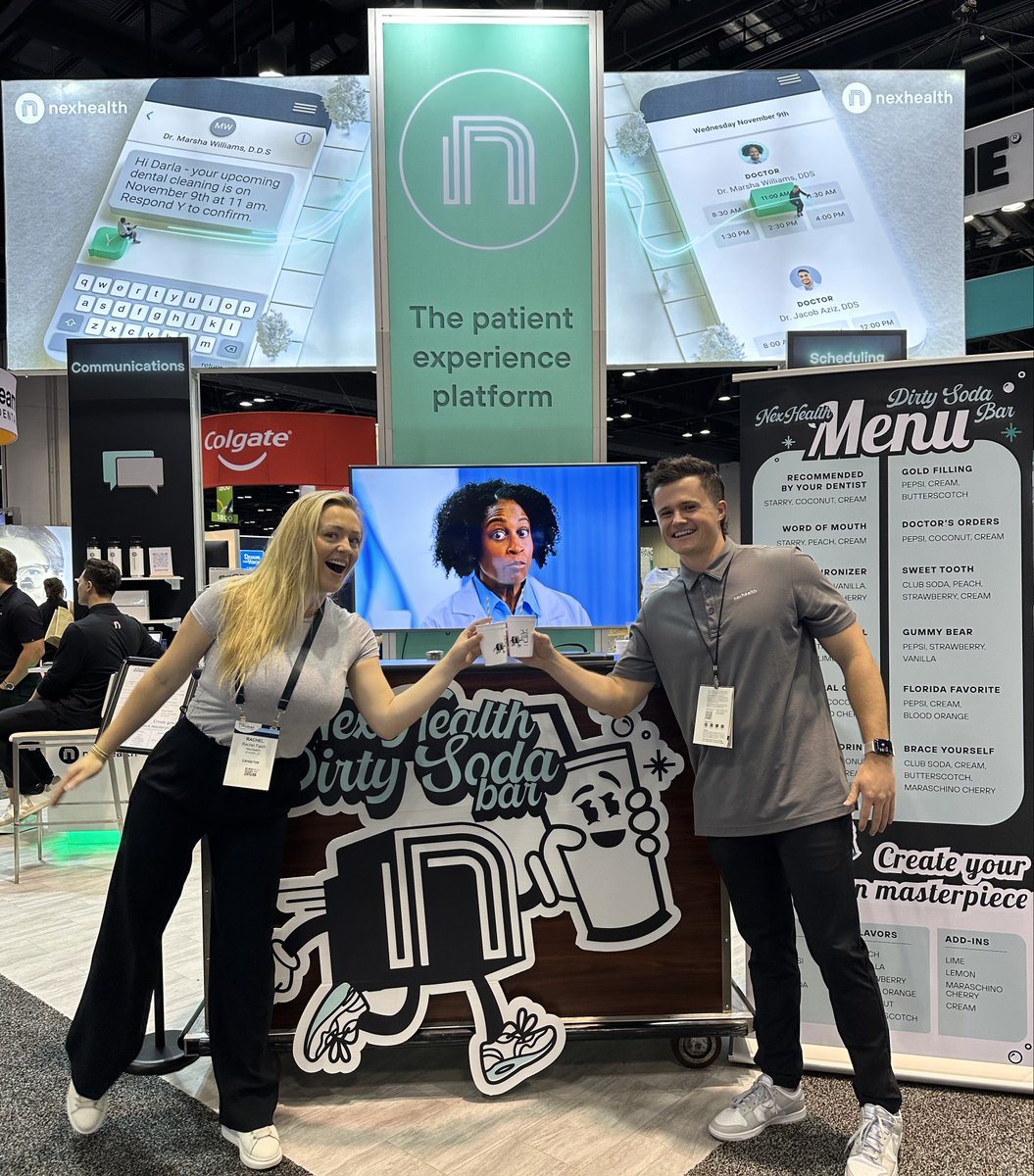 nexhealthHQ's tweet photo. Recapping some of our favorite moments at ADA SmileCon this year ๐ Were you at our booth enjoying a soda and conversation? ๐ฅค Stay tuned for our next event!
#ADASmileCon #SmileCon #NexHealth #DentalConference https://t.co/uJnSf7j9DI