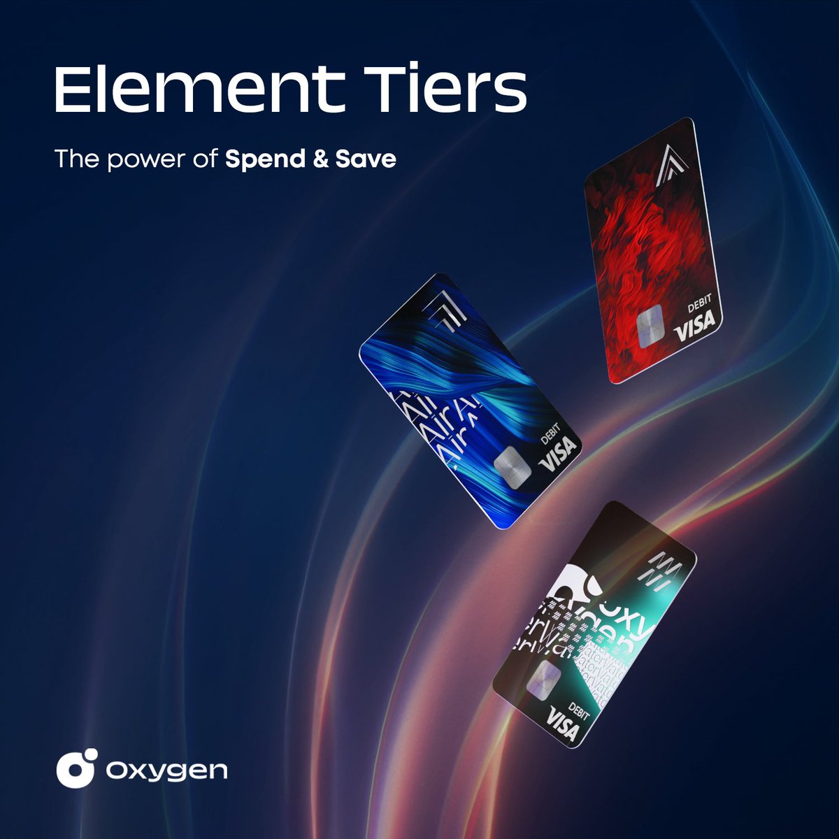 Oxygenbanking's tweet photo. Oxygen Elements ✨ The best of both worlds with spending and saving💵
Open your Oxygen account today!
👉 https://t.co/OMCvH0Ae0n #GetOxygen #StayExtraordinary #Fintech https://t.co/5fnpveMXIj