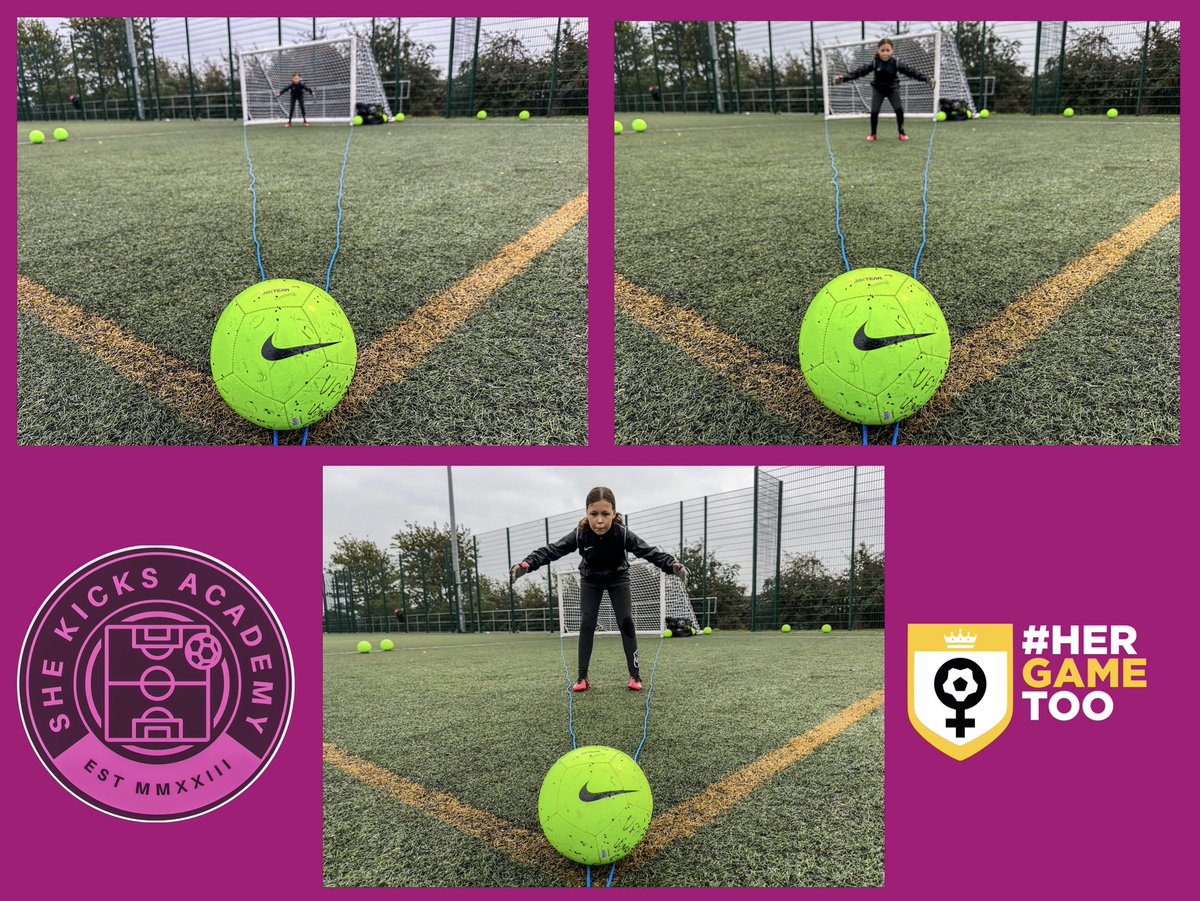 SheKicksAcad's tweet photo. Some 1-2-1 work tonight with one of our #VisionVipers goal keepers. Working on understanding angles and how your placement can give you an advantage. @HerGameToo #HerGameToo #HerGameToo @nikefootball https://t.co/WMDHYSyPTn