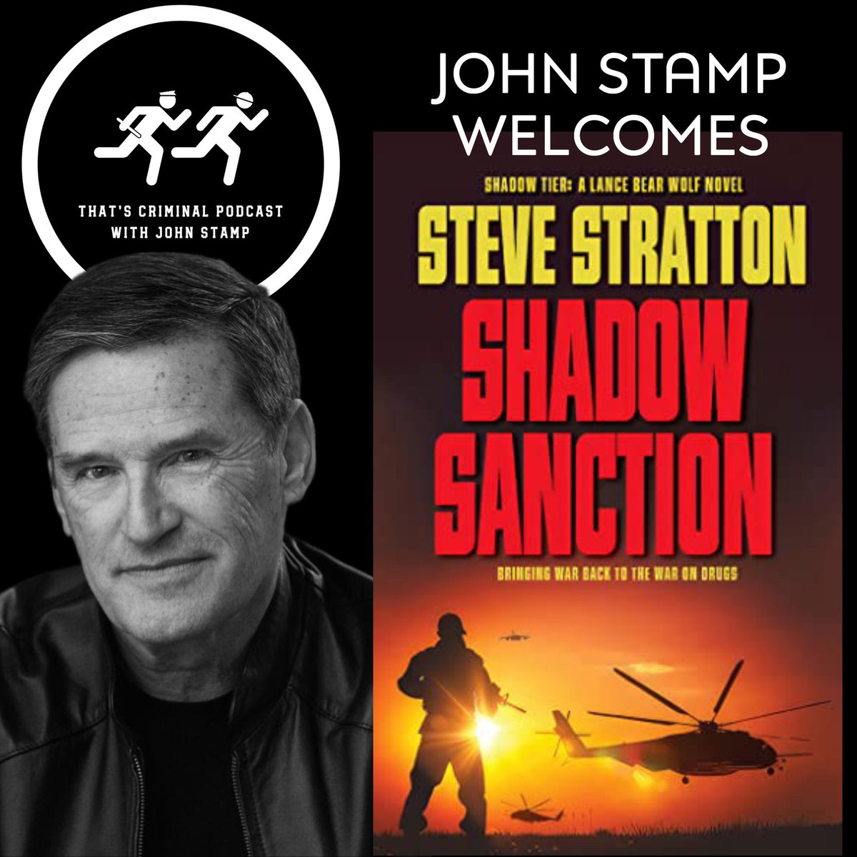 NEW EPISODE: Award-winning thriller author @strattonbooks returns to the show to discuss his new book SHADOW SANCTION, the latest in Stratton’s Lance Bear Wolf series, on sale now!

Listen now: spotify.link/H7F6tWtAODb

#podcast #thrillerbooks #militarythrillers #authorinterview