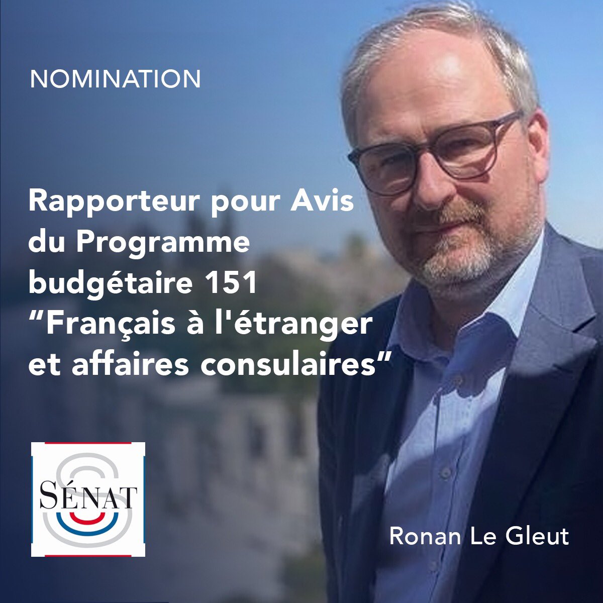 « Français à l’étranger et affaires consulaires » : nomination comme Rapporteur du Programme 151.

La commission des Affaires étrangères et de la Défense rend un avis sur les missions de l’Etat.

Je me réjouis de pouvoir suivre ce Programme budgétaire fondamental pour les FDE.
