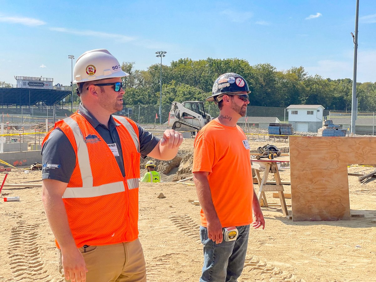 United Local is making huge progress on their new K-12 School. Footers, foundations and masonry bearing walls are quickly coming up out of  the ground. Hammond is also partnering with the HS building trades class for monthly visits on site. @UnitedEagles1 <a href="/OHFacilities/">OFCC</a>