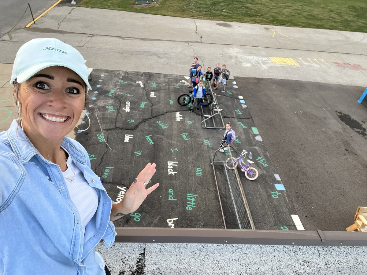 Principal on the roof today for the amazing  fundraising goal met 🤟🏼