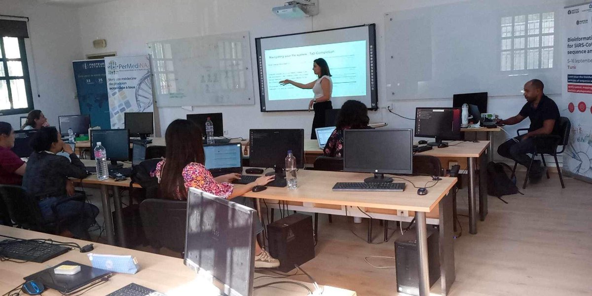 Melek Chaouch (@melekchaouch) on Twitter photo Institut Pasteur de Tunis-Tunisia ๐น๐ณ Day 1 of the Introduction to Genomics workshop during the African BioGenome Project Open Institute regional workshop for North Africa 2023. <a href="/Pasteur_Tunis/">Institut Pasteur de Tunis ๐น๐ณ ู
ุนูุฏ ุจุงุณุชูุฑ ุชููุณ</a> <a href="/aliabenkahla/">Alia Benkahla</a> <a href="/DAISEA_AfricaBP/">African BioGenome Project</a> <a href="/ThankGod_Ebenez/">ThankGod Ebenezer</a> <a href="/AmalBk11/">Amal Boukteb</a> <a href="/thecarpentries/">The Carpentries (at @thecarpentries@hachyderm.io)</a> <a href="/AngeliquePhd/">Angelique Trusler</a> Institut Pasteur de Tunis-Tunisia ๐น๐ณ Day 1 of the Introduction to Genomics workshop during the African BioGenome Project Open Institute regional workshop for North Africa 2023. <a href="/Pasteur_Tunis/">Institut Pasteur de Tunis ๐น๐ณ ู
ุนูุฏ ุจุงุณุชูุฑ ุชููุณ</a> <a href="/aliabenkahla/">Alia Benkahla</a> <a href="/DAISEA_AfricaBP/">African BioGenome Project</a> <a href="/ThankGod_Ebenez/">ThankGod Ebenezer</a> <a href="/AmalBk11/">Amal Boukteb</a> <a href="/thecarpentries/">The Carpentries (at @thecarpentries@hachyderm.io)</a> <a href="/AngeliquePhd/">Angelique Trusler</a>