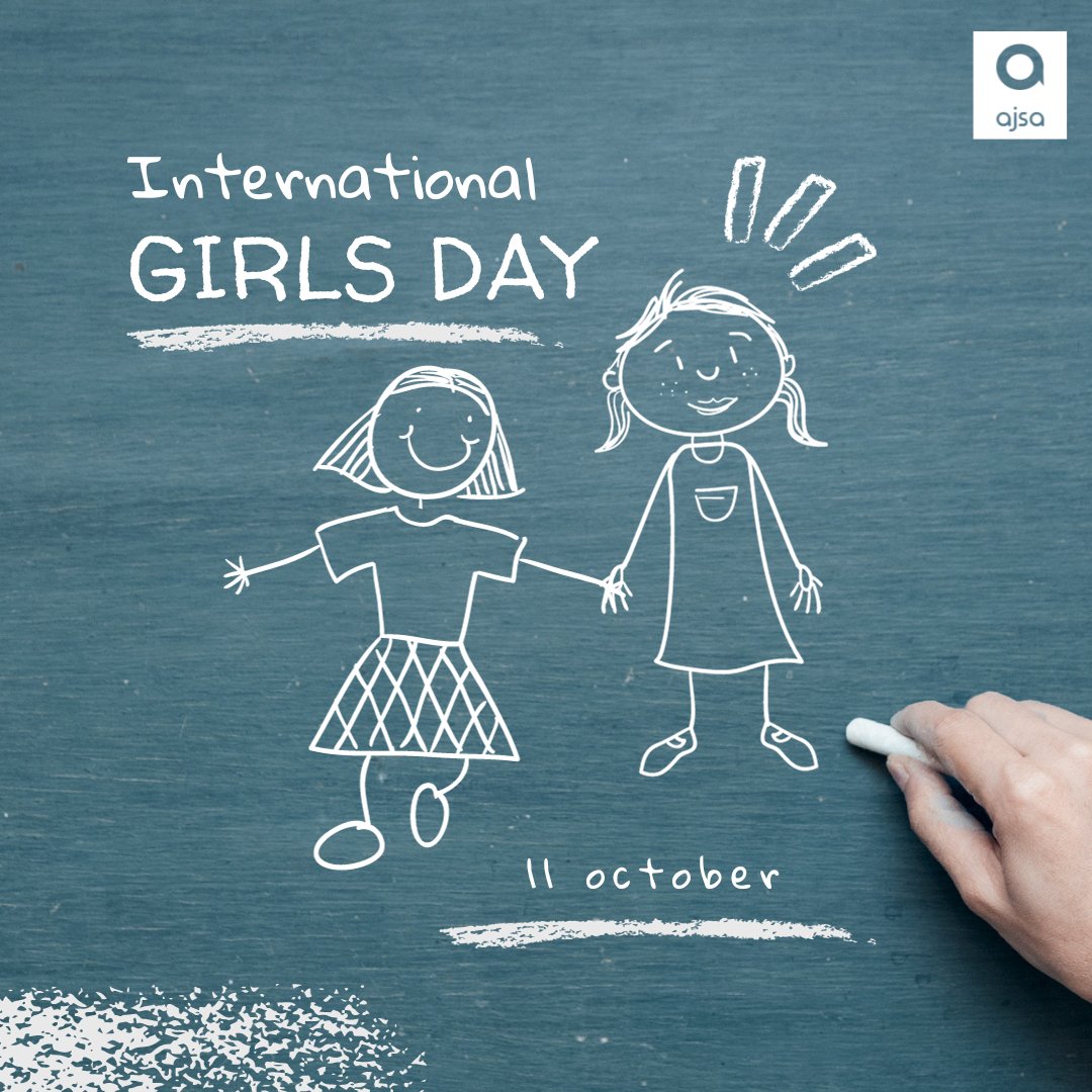 "Nurturing Dreams, Unleashing Potential, Honoring Girls Worldwide. 🌍👧❤️ 
#InternationalGirlChildDay #AJSAIndia #GirlsCan