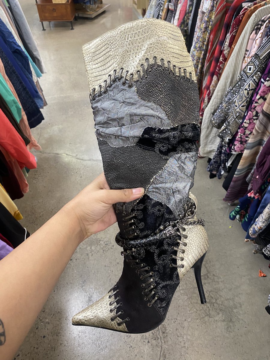 Look at these boots I found at goodwill