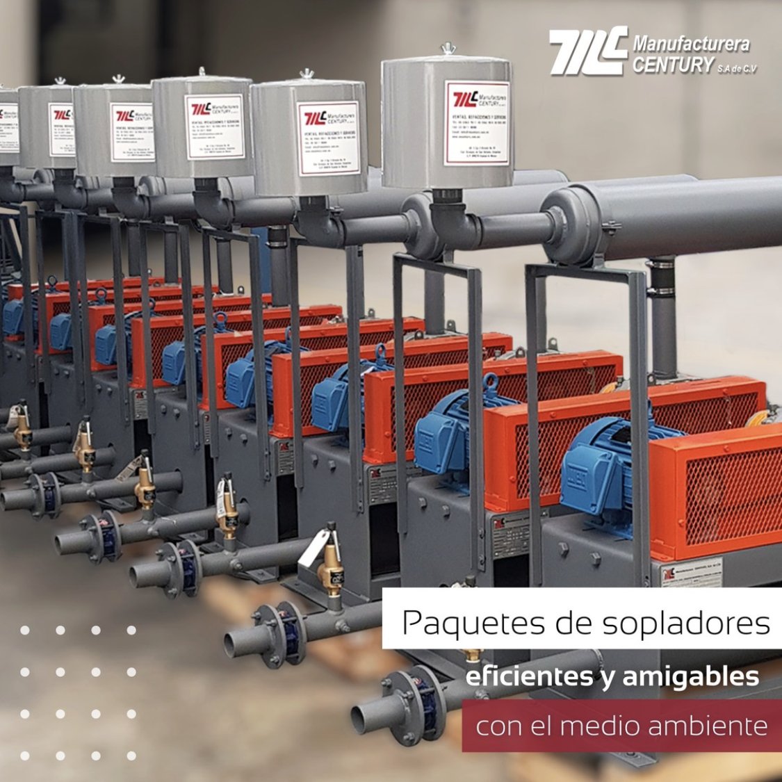 MCENTURY's tweet photo. Satisface las necesidades de cualquier proceso industrial con nuestros paquetes de sopladores para tratamiento de agua.
Te ofrecemos una amplia gama de equipos diseñados para ser eficientes en términos de energía y amigables con el medio ambiente. https://t.co/nH7gP3Aqxh