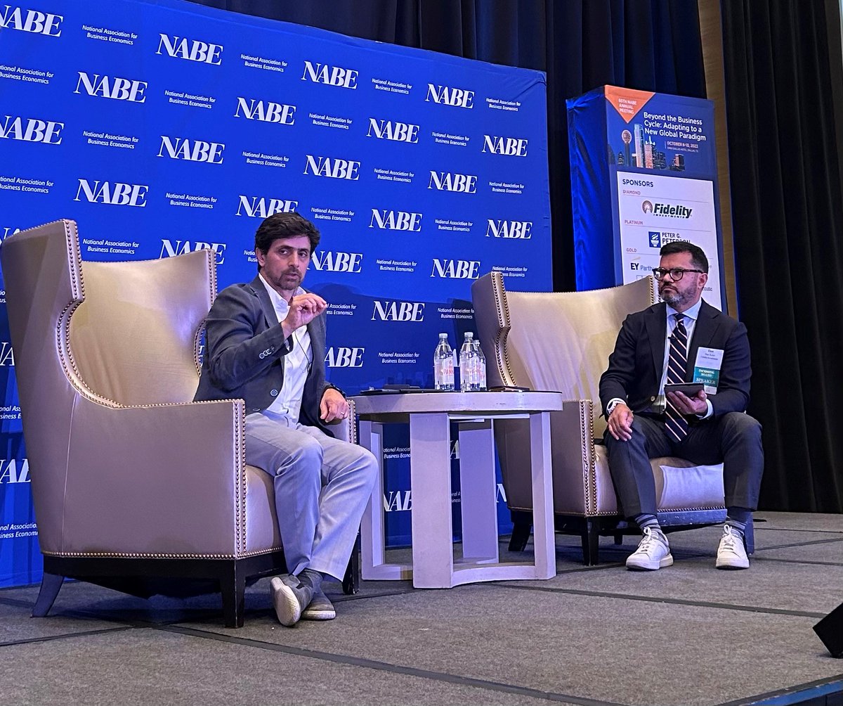 Eurasia Group (@eurasiagroup) on Twitter photo Yesterday, our CEO <a href="/maziarmin/">Maziar Minovi</a> joined Ilan Kolet (<a href="/Fidelity/">Fidelity Investments</a>) on stage for <a href="/nabe_econ/">NABE</a> to discuss geopolitical recession, which could take a generation to reverse.
#NABE2023 Yesterday, our CEO <a href="/maziarmin/">Maziar Minovi</a> joined Ilan Kolet (<a href="/Fidelity/">Fidelity Investments</a>) on stage for <a href="/nabe_econ/">NABE</a> to discuss geopolitical recession, which could take a generation to reverse.
#NABE2023