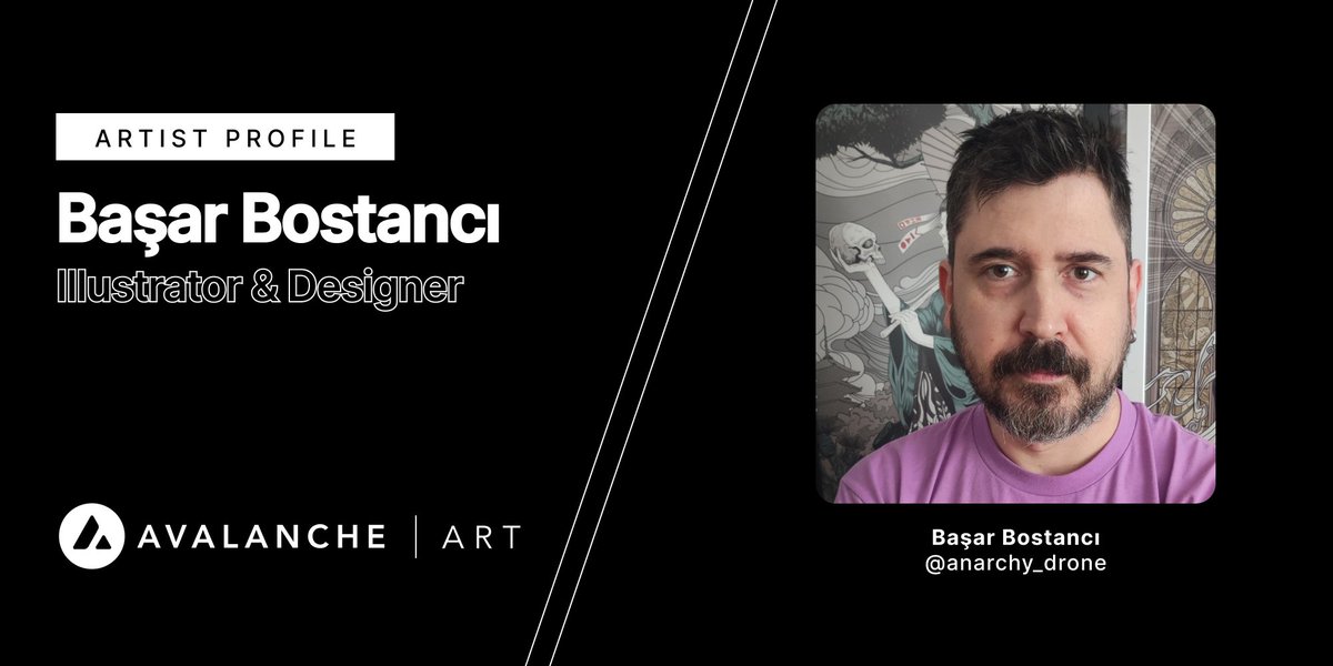 RedChainCulture's tweet photo. Meet Başar Bostancı, also known as @anarchy_drone. He's a designer &amp; illustrator hailing from İstanbul who has been working in architecture and graphic design for 15+ years.

He has also been a fixture of the Avalanche art community since fall 2022. https://t.co/UgatvwEPBU