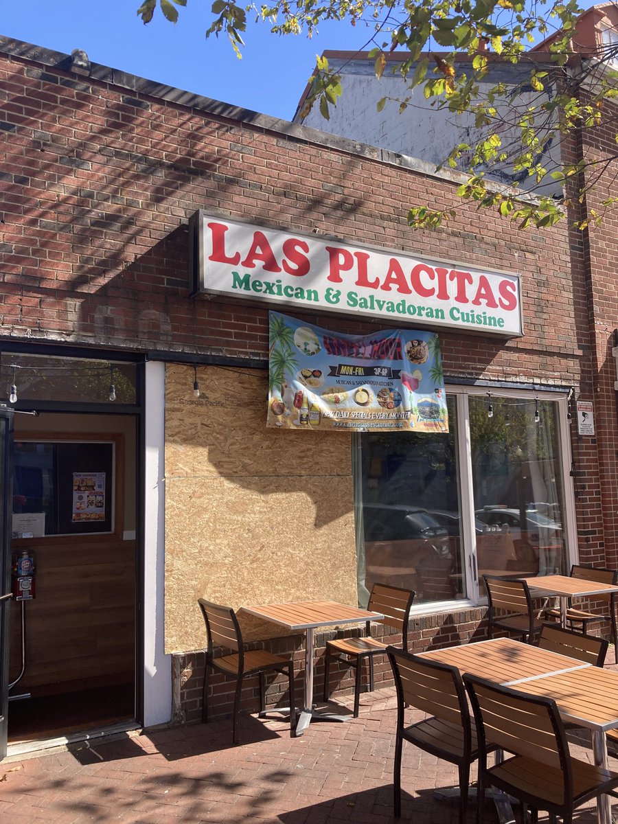 Someone broke into Las Placitas last night (L and 8th SE). Broke window, stole money. Please support the restaurant, by visiting them and ordering food. @theHillisHome @PoPville @ljjanezich