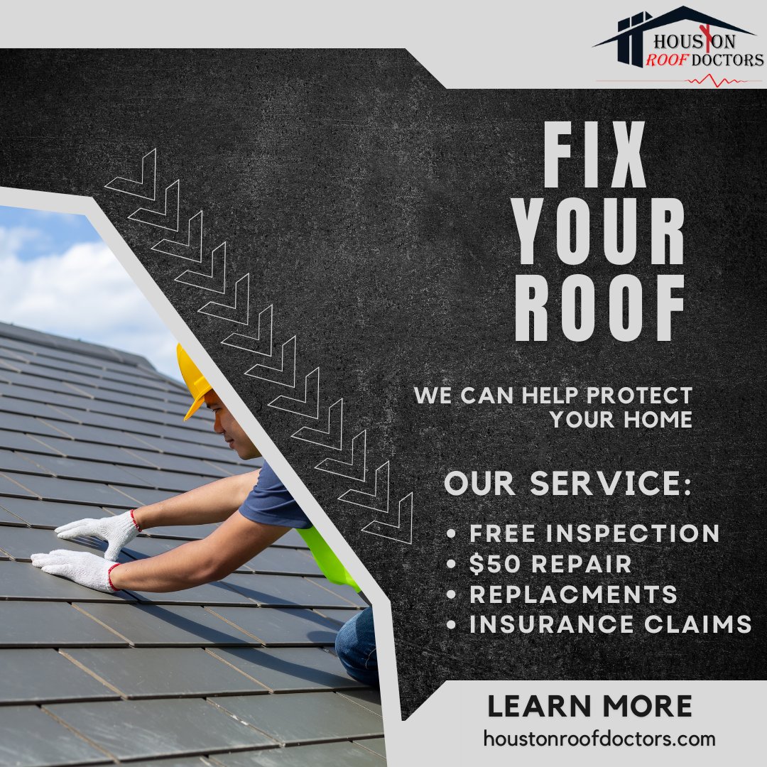 HRoofDoctors's tweet photo. Worried about the state of your roof? Don't worry, because Houston Roof Doctors has your back!

Schedule your FREE roof inspection today! Call us at (281) 324-0447 to book your appointment. Your home's safety is our priority!
#RoofingServices #HoustonRoofing #roofing  #houston https://t.co/G3LCw1NoXP