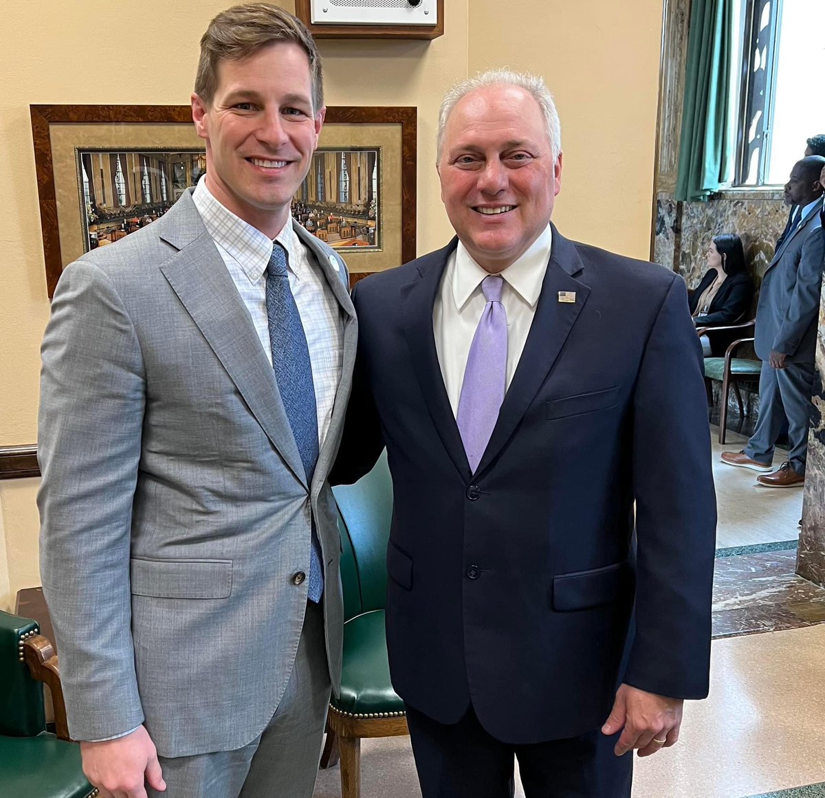 StefanskiForAG's tweet photo. Congratulations to my good friend Congressman @SteveScaliseGOP for receiving the GOP nomination for Speaker of the House. 

Steve is a great man, and would be an incredible leader in Congress. If successful, this would be a major victory for Louisiana and America. 🇺🇸 https://t.co/ijnfpVS2ds