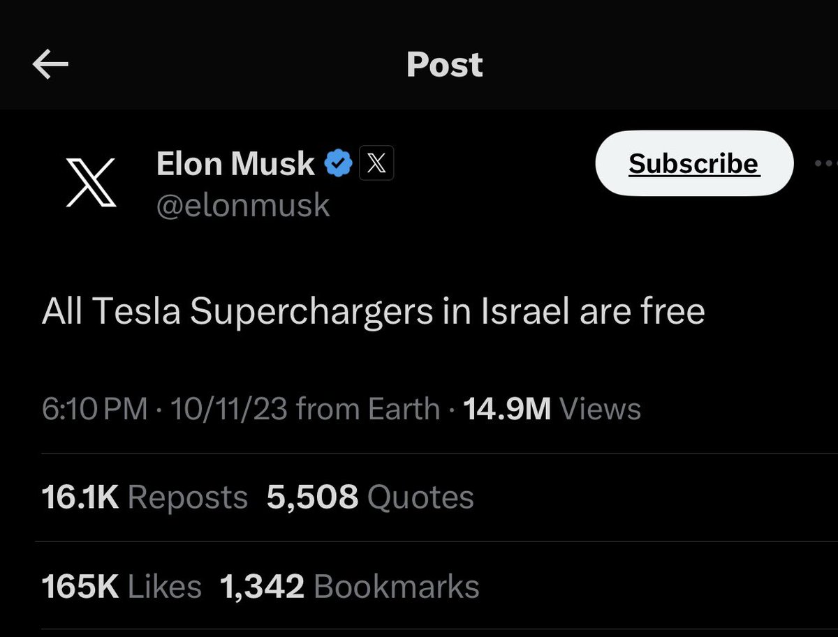 HilzFuld's tweet photo. Thank you, @elonmusk. 

Please don’t come at me about him being an antisemite. He is absolutely not! 

He’s been tweeting pro Israel content all day, he did a space with Jewish leaders denouncing antisemitism and declaring his support for Israel, and now this. 

Oh, and he filtered the supreme leader of Iran‘s tweets. 

And on that note, I am putting down my phone for the first time today to eat dinner with my family. 

Hold down the fort. 💪🇮🇱🙏❤️