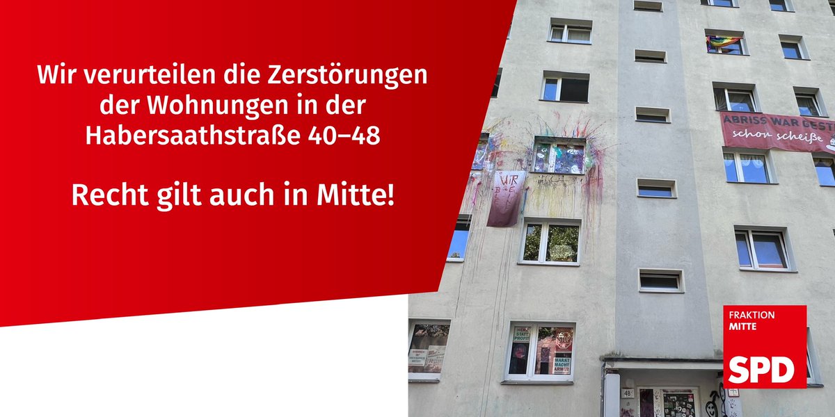 HeimatNeue's tweet photo. … vom Amtsgericht vorliegen und dann wird die #ArcadiaEstates bis zu 3 Wochen lang Zeit haben um mit einem Schriftsatz zu antworten, dann haben die Mieterinnen ebenfalls Zeit zur Erwiderung. 
Dann, so wurde heute festgestellt, wird…
3/5
Habersaathstrasse 40-48 
Räumungsklage https://t.co/984xLVAEqn
