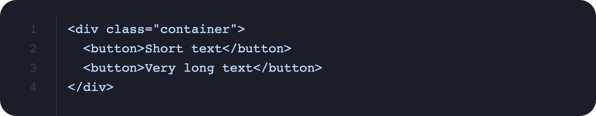nivekcode's tweet photo. Hey #CSS gurus.
Is there a CSS-only way to make two buttons always the same width as the wider button (one with more text)? I know it works with a couple of lines of #javascript but would be really nice if there's a CSS-only way ๐ค
#webdev #cssIsHard #css https://t.co/gtlcxl5F6j