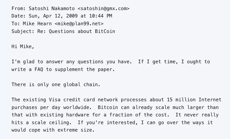 "Bitcoin can already scale" - Satoshi Nakamoto

"Bitcoin never really hits a scale ceiling" - Craig Wright

$BSV scales. $BSV is #Bitcoin