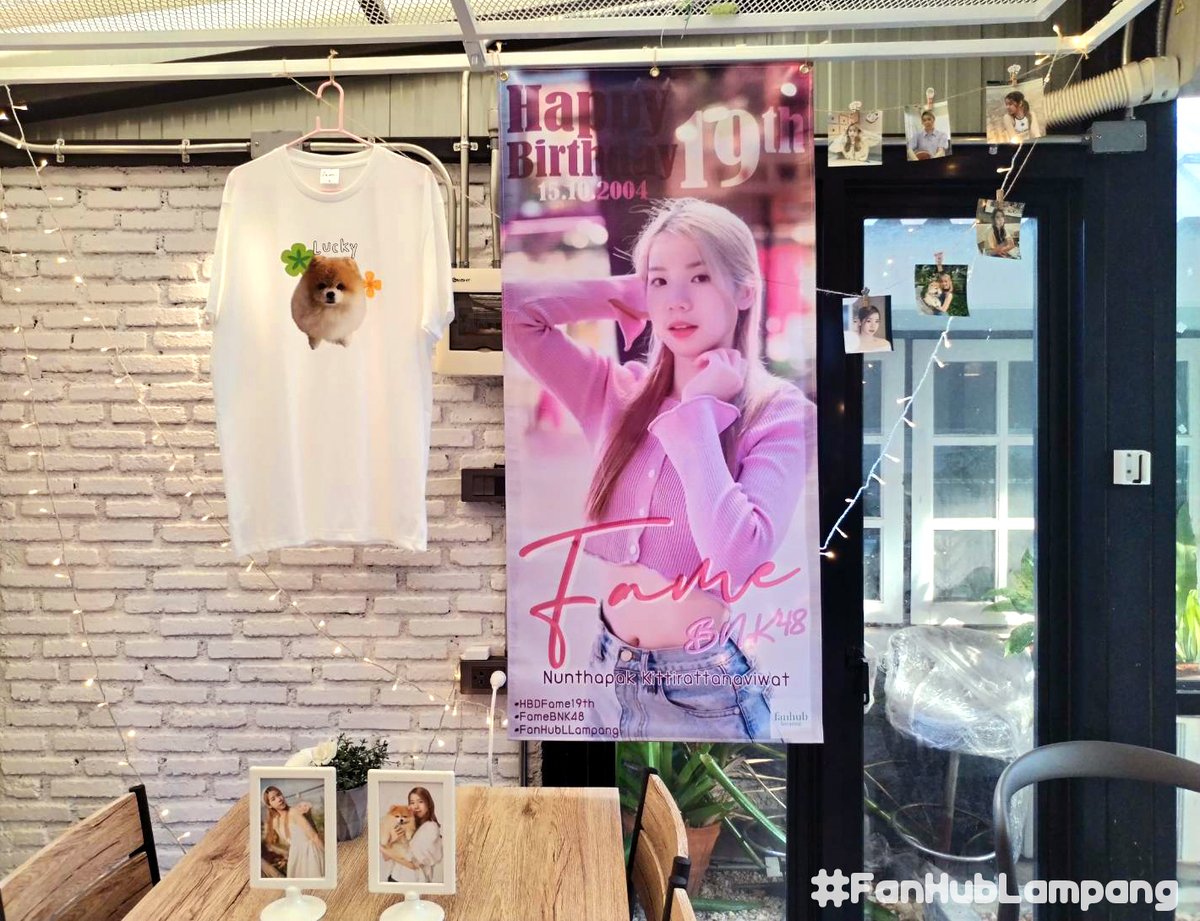 fanhublampang's tweet photo. มาแล้ว #HBDProject น้อง #FameBNK48
#FanHubLampang จัดฉลองวันเกิดที่ @LongTimeLampang  จังหวัดลำปางเป็นปีแรกนะครับ โดยจะจัดวันที่ 12-19 ตค.เลย FCน้องเฟมแวะมาเยี่ยมชมโปรเจ็กท์กันได้ยาวๆเลยนะครับ^^

#GoFameto19th
#FameBNK48
#BNK48
#FanhubLampang
#LongTimeAgoHOMECAFE https://t.co/MgtL5iEg3B