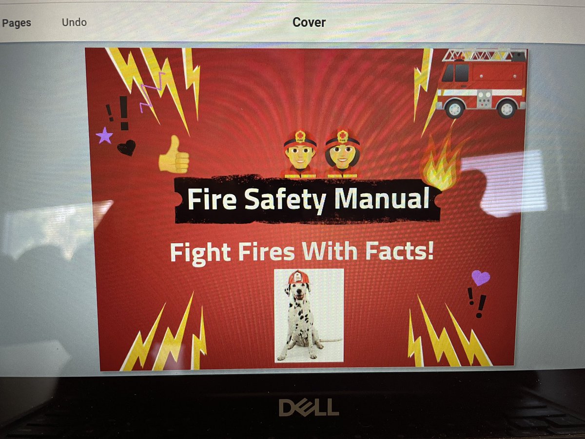 JEmberley4's tweet photo. Mrs. Gonzalez’s class reviewed what they know about fire safety using @BookCreatorApp. @MassapequaTLC @MFerraroMKE https://t.co/POhYfEHcht