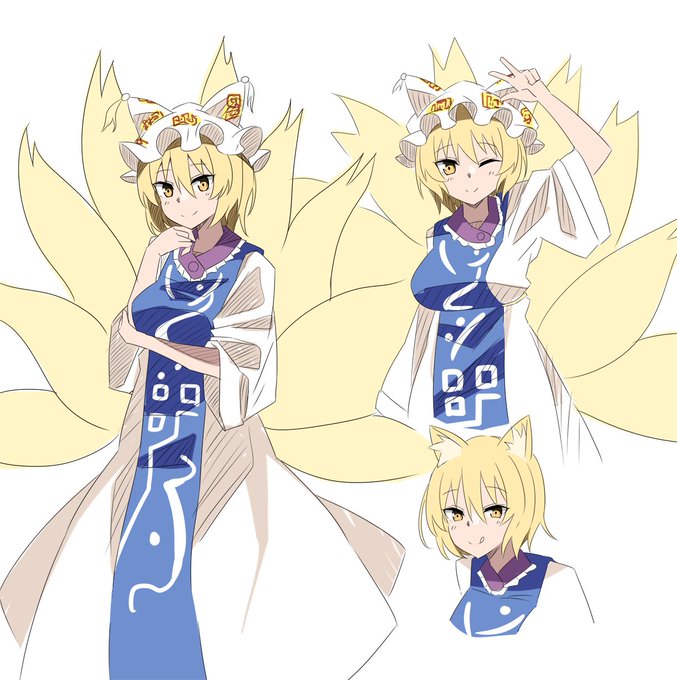 八雲藍キャラデザ考案
#東方 